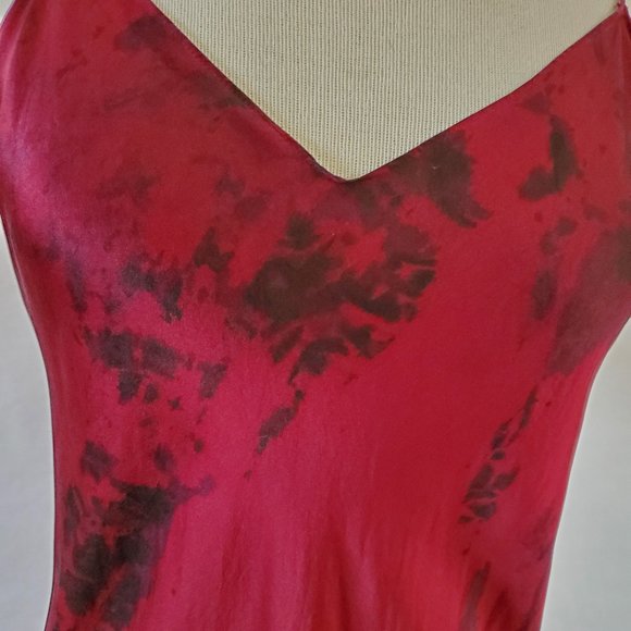 dannijo Other - Dannijo long Silk Slip Dress lingerie chemise red pink black purple tie dyed M L